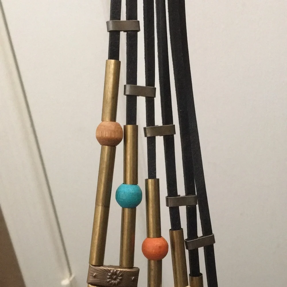 FINAL MARKDOWN Beaded Leather Belt